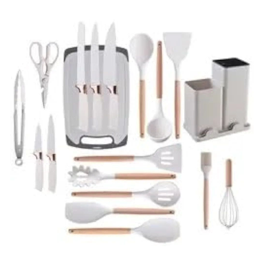 19Pieces, silicone utensil set