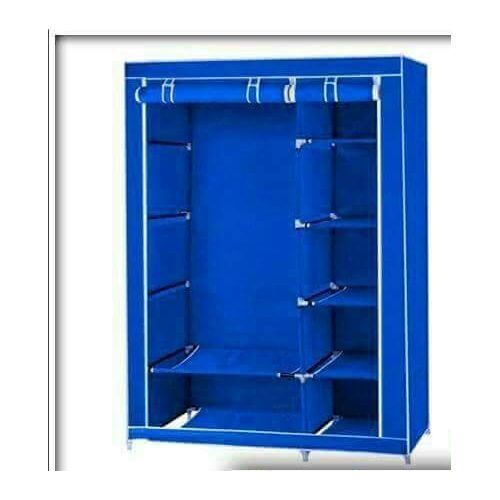 2 Column Wardrobe Wooden Frame Portable