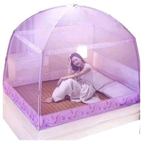4×6, 5×6 and 6×6 Luxury Pop Up Mosquito Net Tent Design - Purple