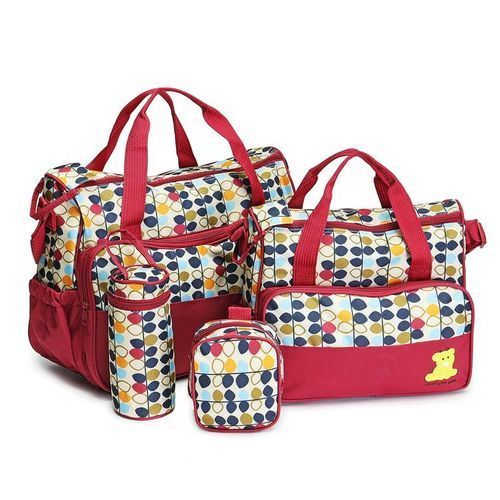 5 in 1 Multi-Function Baby Diaper Changing Bag Set