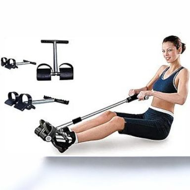 Abdominal Exerciser Silver and Black