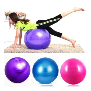 Body Exercise Workout Anti Burst Gym Ball 75 Cm With Air Pump For Fitness & Exercise