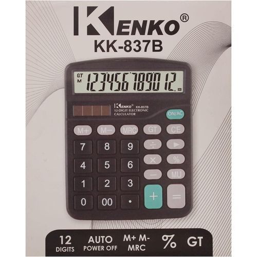 Kenko 12 Digits Electronic Calculators KK 837B
