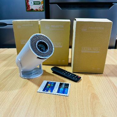 Mini Projector, Mini Portable WiFi 4K Projector, Automatic Horizontal Correction, Wireless Phone Holder Same Screen Projection, Cinema Projector