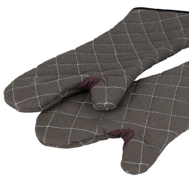 Oven Mitts Heat Resistant Gloves Quilted Liner with Non-Slip Textured Grip Suitable mits for Baking, Cooking Barbecue Microwave Gauntlet Baking Grilling