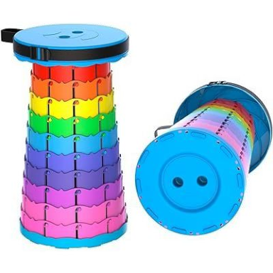 Retractable Folding Stools Portable Plastic Stool Travel Seat Telescopic Plastic Stool Shrinkable