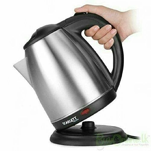 Scarlet SC-20 Cordless Kettle, 2Litres - Silver, Black