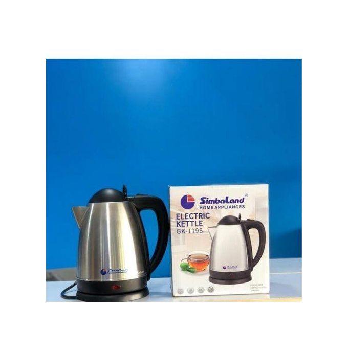 Simbaland Electric Kettle 1.8L, Stainless Steel - Silver