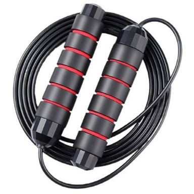 Speed Jump Rope with Ball Bearings, Skipping Rope Rapid Cable, and 6” Memory Foam Handles,Jump Ropes For Fitness For Women, Men, Endurance Training, and Fitness Gym