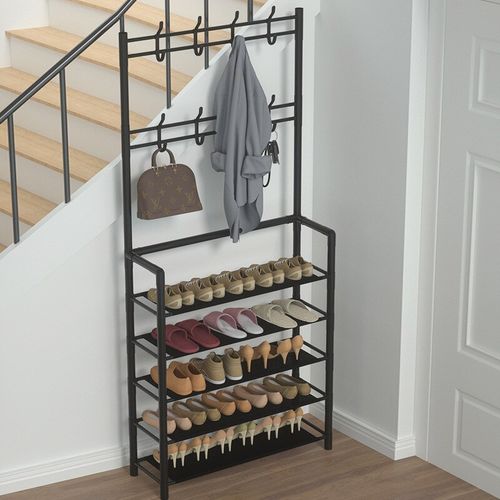 Universal Shoe Rack And Clothes Rack- 5 Layers-80cm-black