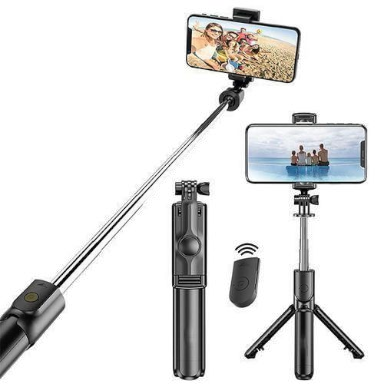 Wireless BT Remote Multifunctional Tripod Portable Enhance Hand-held Selfie Stick Camera Stents